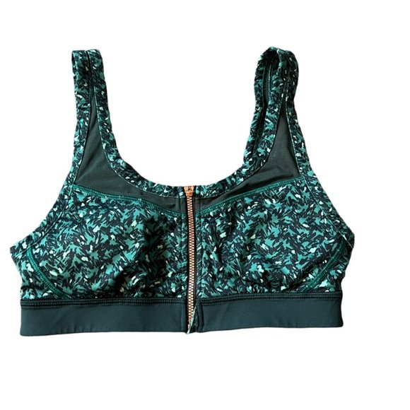 LULULEMON Drop It Like It's Hot green sports bra small EUC - Picture 2 of 7